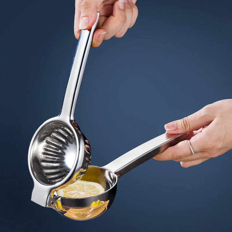 WISDOM Heavy Duty Pomegranate Squeezer Extractor Kitchen Premium Hand Press Lime Squeezer Bar Stainless Steel Lemon Squeezer