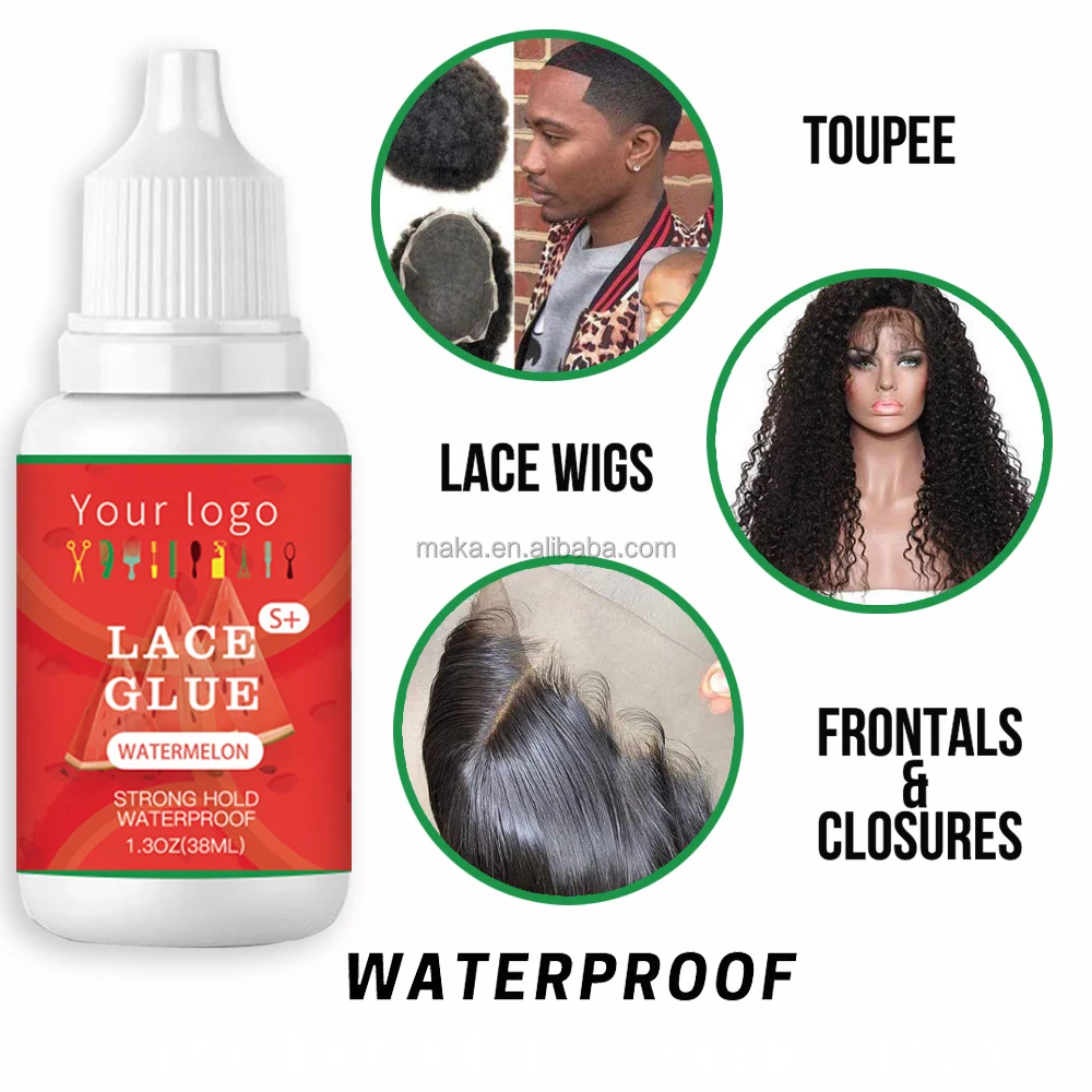 Частные этикетки аромат арбуза водонепроницаемый клей на сетке невидимый Экстремальный для париков