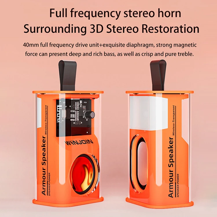 TOPU.Y 2023 latest USB Player Waterproof BT Portable Speaker Super Quality Outdoor Wireless Speaker