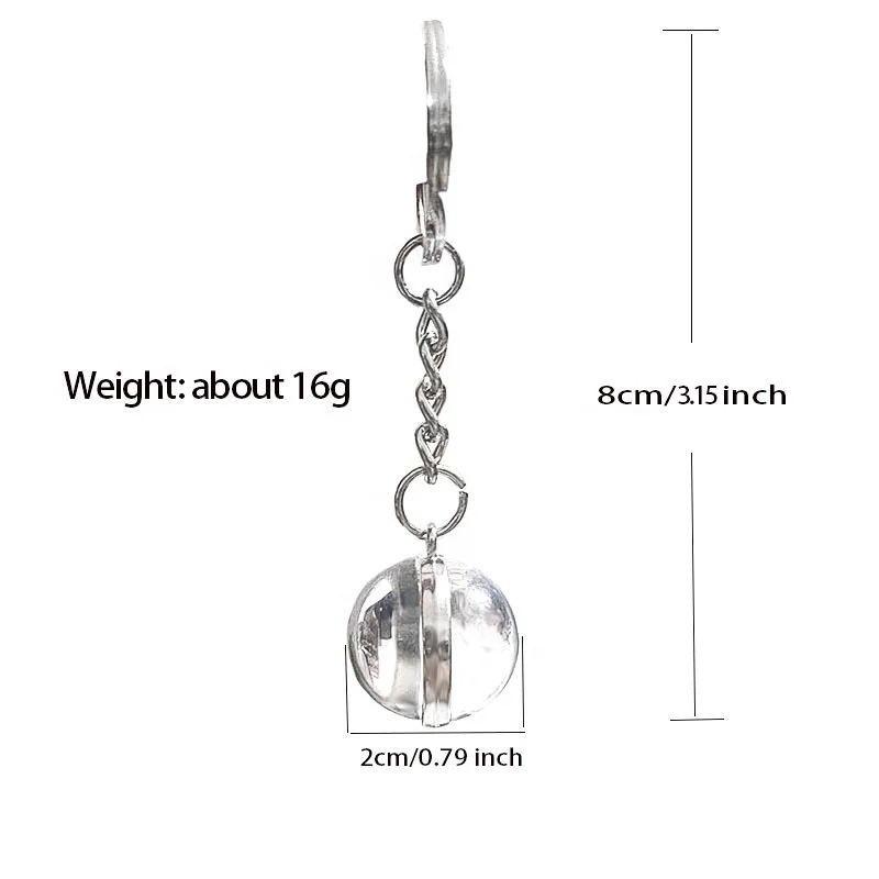 Luminous Universe Solar System Earth Pendant Double-Sided Glass Ball Keychain Custom Print Souvenir Gift