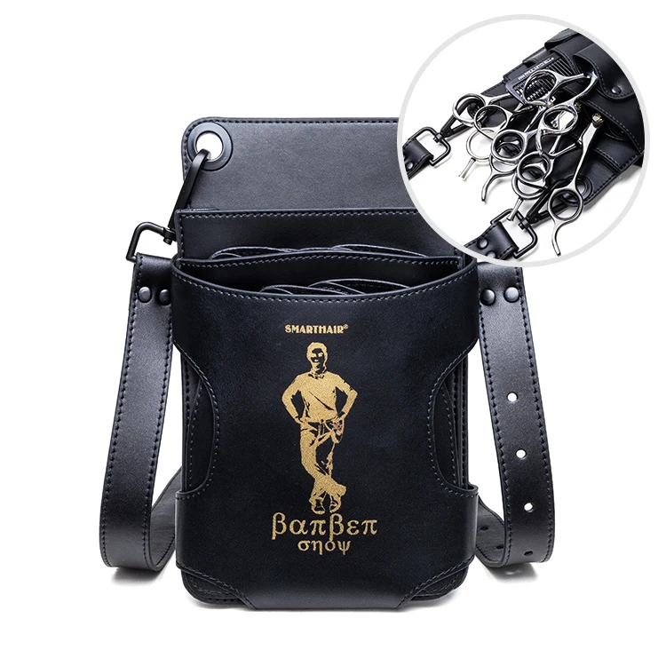 Custom PU Leather Salon Bag Hairdresser Barber Bag Hair Scissor Bag