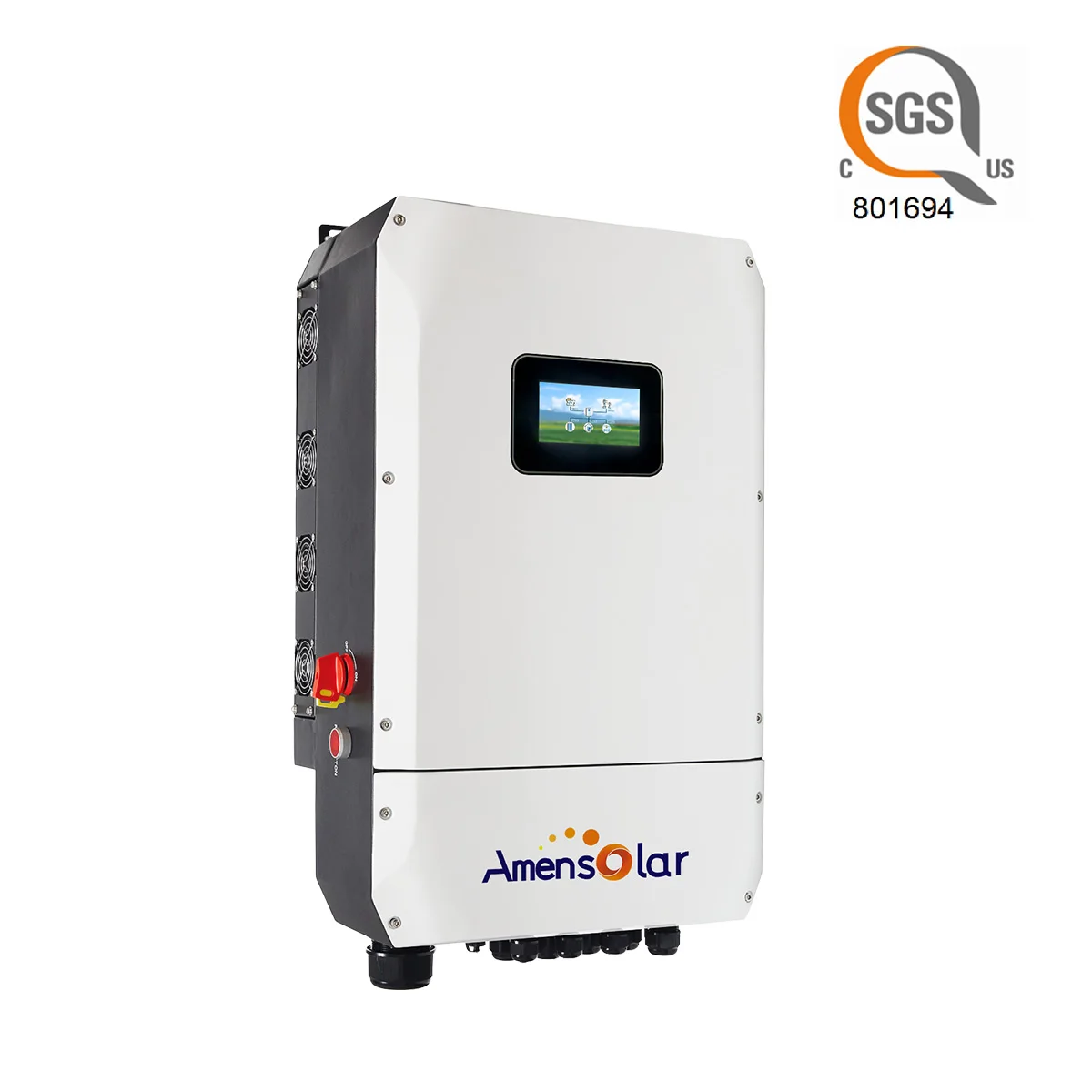 AMENSOLAR  Factory Direct OEM 8kw 10kw for Solar Power Systems Wholesale Price 10kw Split Phase Hybrid Solar Inverter N3H-X10-US