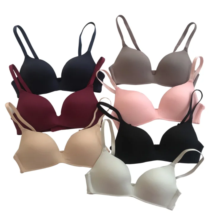 woman printed plus size bra Girls Fashion Simple Solid Color Push Up lace underwear brassiere Ladies Bra