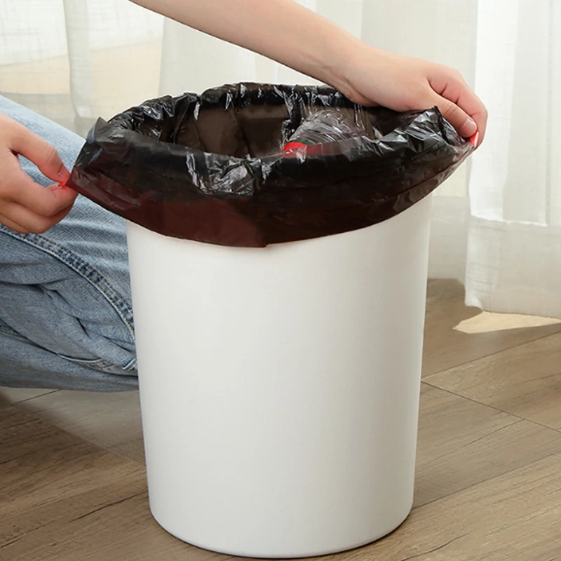 home cleaning Drawstring Trash Garbage Bags Household Usage Roll Rubbish Refuse Waste Bin Liners Bags with Draw String