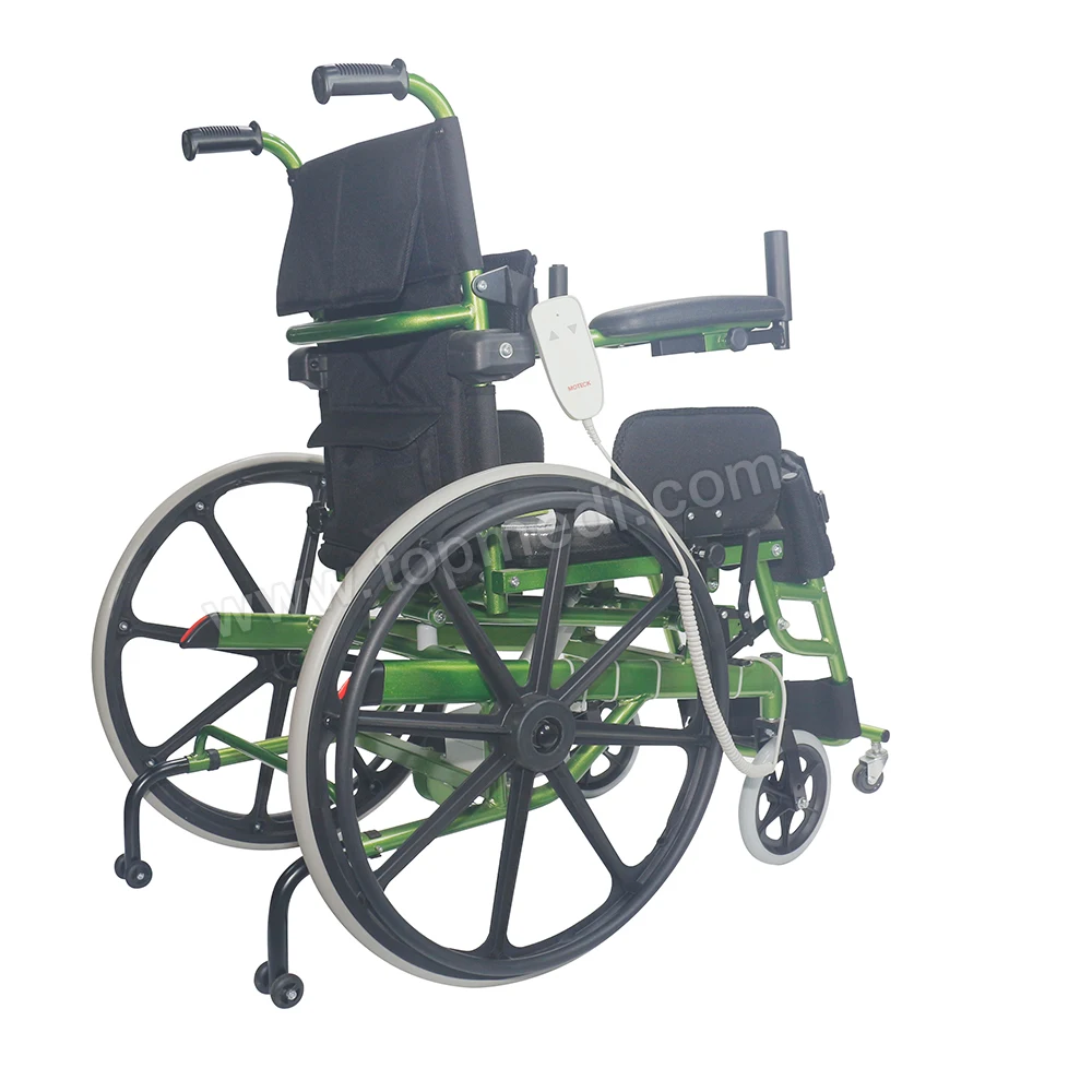 pro basic medline wheelchair semi-power standing wheelchair mobility chairs for seniors
