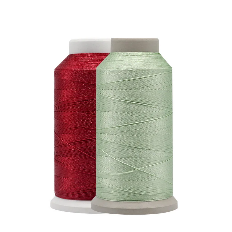 Оптовая продажа высокая устойчивость к истиранию 100% Nylon66 скрепленная швейная нить 150D/3 для кожаных