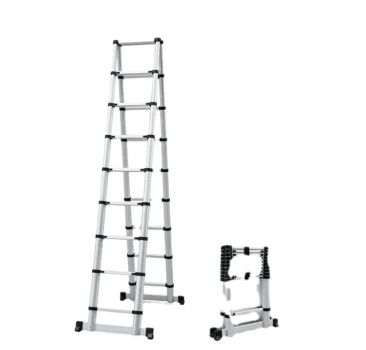 Folding Step Manufacturers Loft Retractable Foldable extension Aluminum Telescopic Ladder