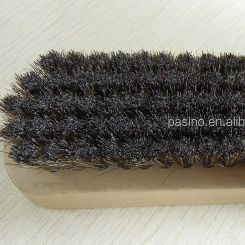 Большая щетинка из конского волоса, Полировочная деревянная щетка для обуви