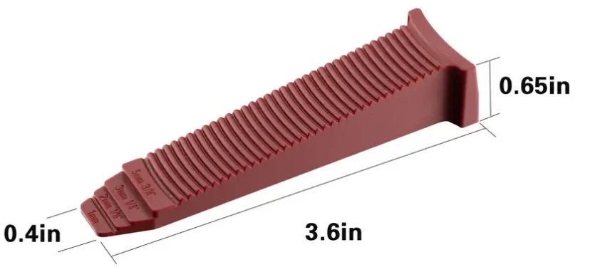 Plastic Tile Leveling System 100 Pieces Leveling Spacer Clips And 100 Pieces Reusable Wedges  Tile Tools Kit for Bathroom Floor