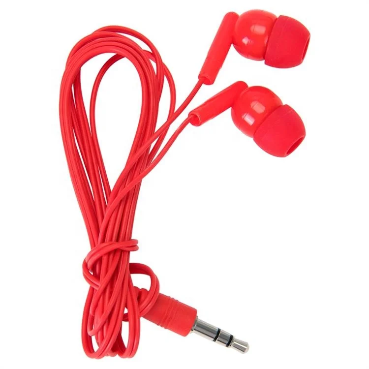 China Manufacturer promotional in-ear black stereo aviation headset disposable headphone