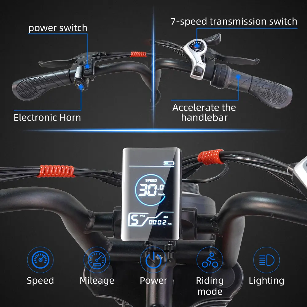 Hot Selling U.S. Warehouse Stock Long Distance Electric Bike Wholesale Adult Comfortable Riding Bike High Power Electric Bicycle