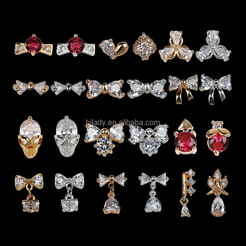 Rhinestones Large Diamond Pearl Nail Metal Nail Art Luxury  Nail Art Accessories Shining Diamond