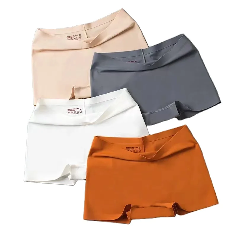 New style ice silk female underwear women boxer shorts cotton panties seamless underwear for women