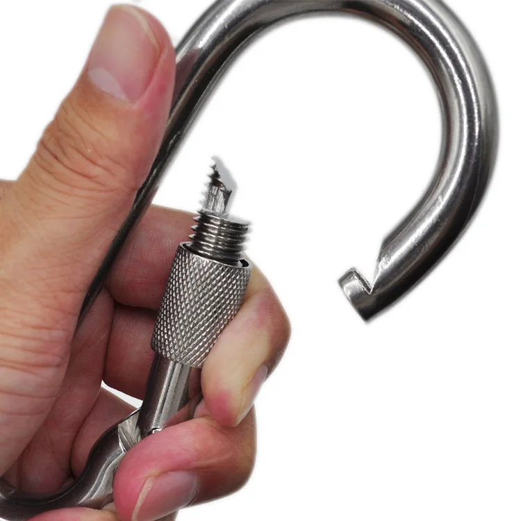 Ailot 9*90 мм высокополированная поверхность AISI 304 DIN5299 грушевидный Винт ворота карабин крючок