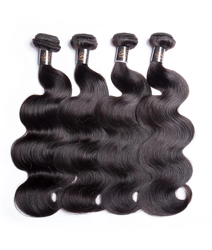 10-30 Inch 1 / 3 / 4 Bundles Brazilian Hair Weave Bundles Body Wave Sunlight Human Hair Extension Natural Color Non Remy