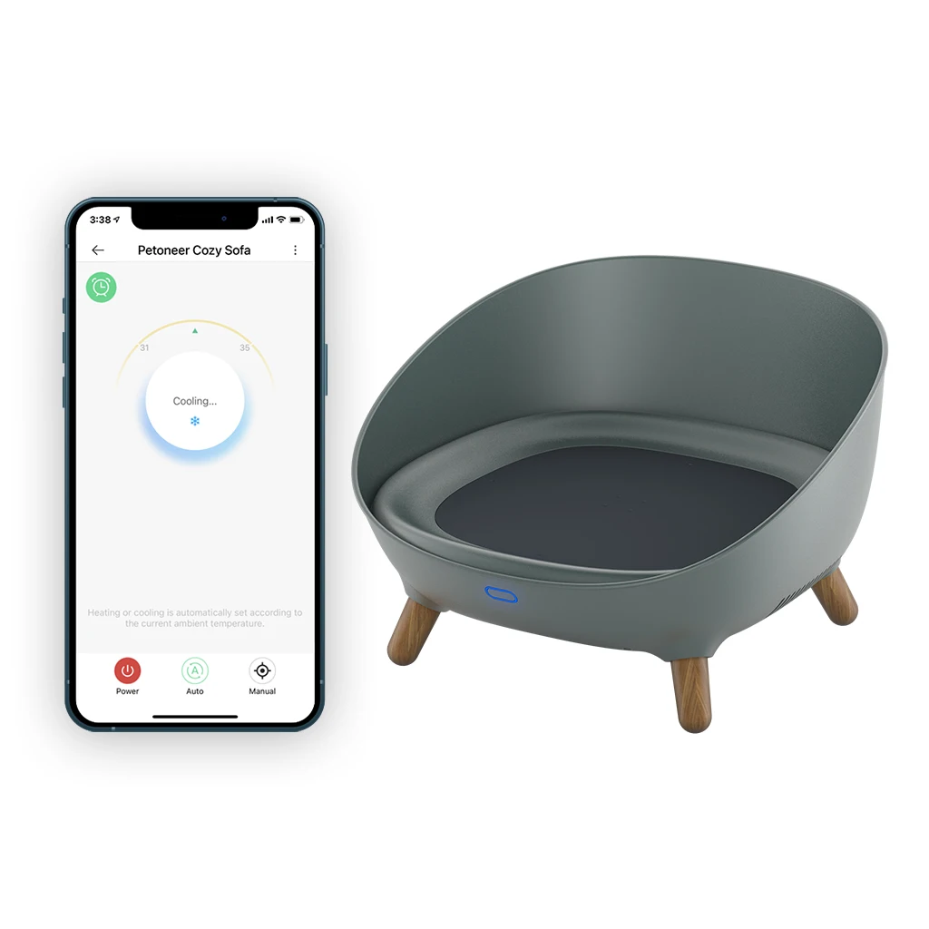APP control electric self heating pet bed heated smart pet bed  electric cooling and heating in one with silent design