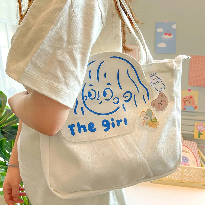 Direct factory wholesale Blank handle canvas bag custom print promotional 100% cotton canvas tote bag ladies shoulder bag