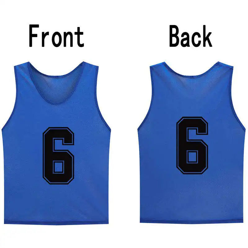 Custom Top Quality Breathable Tank Top Sublimated Football Soccer Training Mesh Vests Bibs Soccer Pinnies For Adult And Kis
