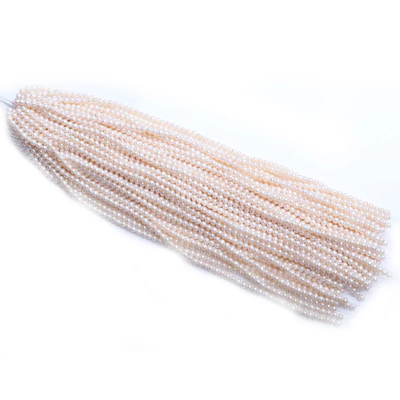 Freshwater Pearl strand potato shape 5-6mm pearl beads 2A quality  good luster  for jewelry making loose pearls