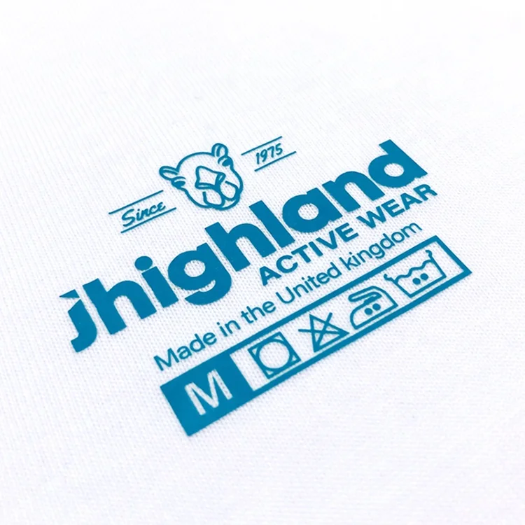 100Pcs Custom DIY Heat Transfer Iron On Name Size Brand Logo Personalized Collar Neck Labels Stickers Washable Patch for Clothes