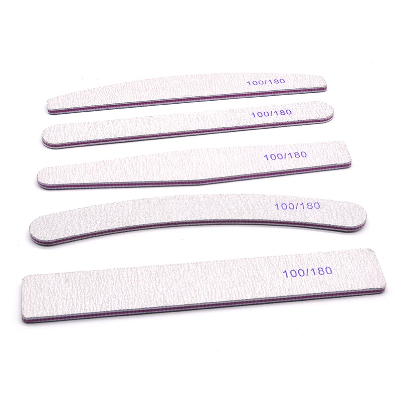 High quality japanese sandpaper zebra white private label 100 180 80/80 grit nail files professional