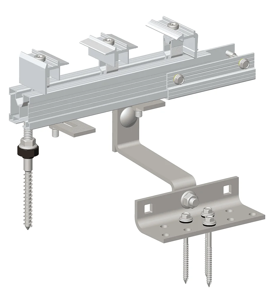 Solar Panel Photovoltaic Mounting Bracket Structure Rail T Bolt Extruded Aluminum Profile