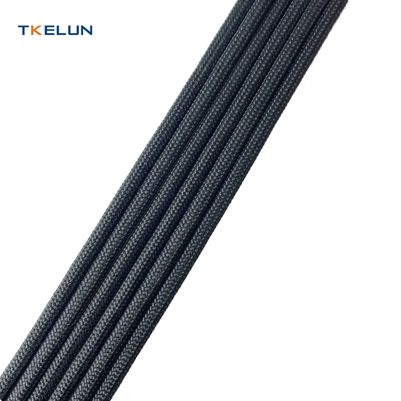 Fire Proof High Strength Black Aramid Double Braided Rope