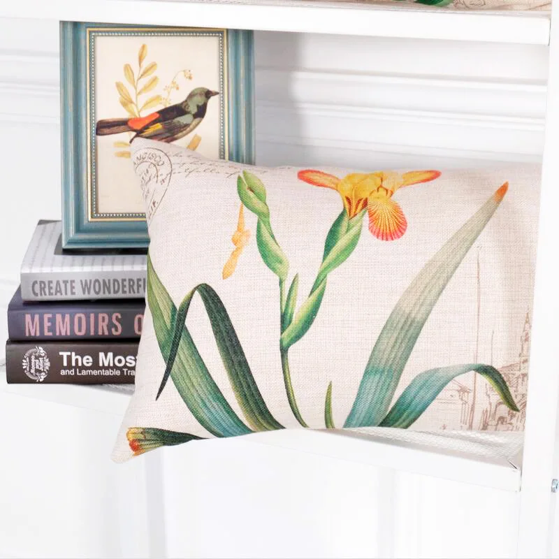 High Quality pillow cover Luxury country flower And bird  Cushion Cover Throw Pillows For Home Decor
