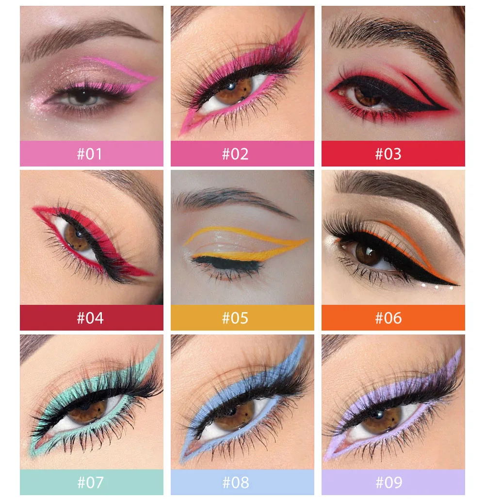 Long Lasting Smooth Color Gel Eye Liner Smudge Resistant Matte Eyeliner Pencil