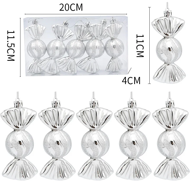 Home Use Plastic Christmas Balls Ornaments Glitter Multi Shapes Christmas Xmas Tree Ball