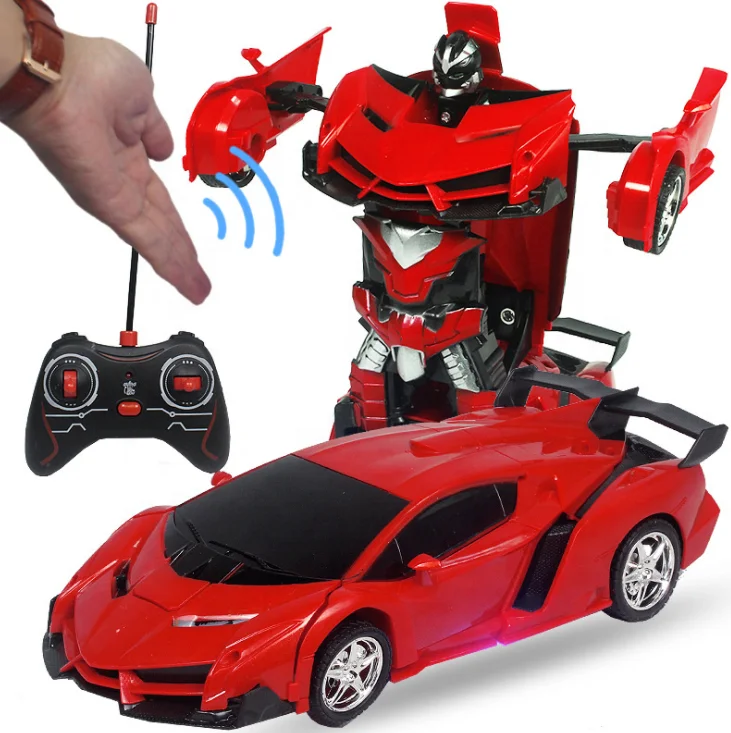 Remote Control Deformation Car Charging Induction Transforming Robot Electric Toy Car