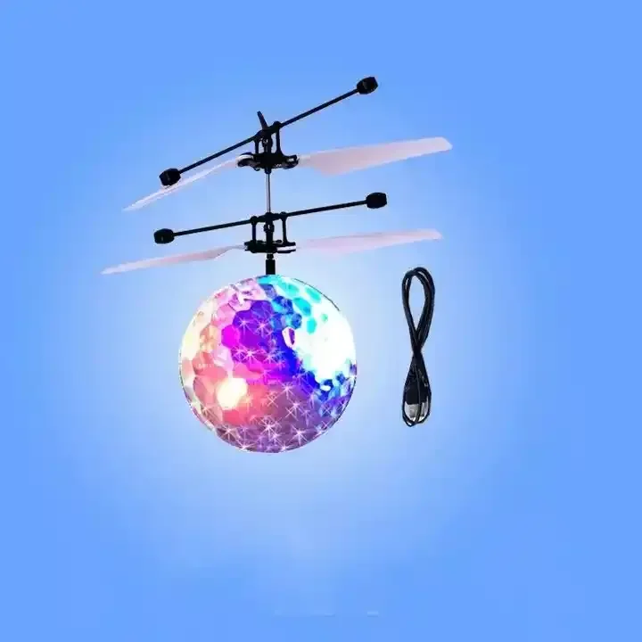 2024 hot New Flying RC Ball Aircraft Helicopter Led Flashing Light Up Toy Induction Toy Electric Toy Drone