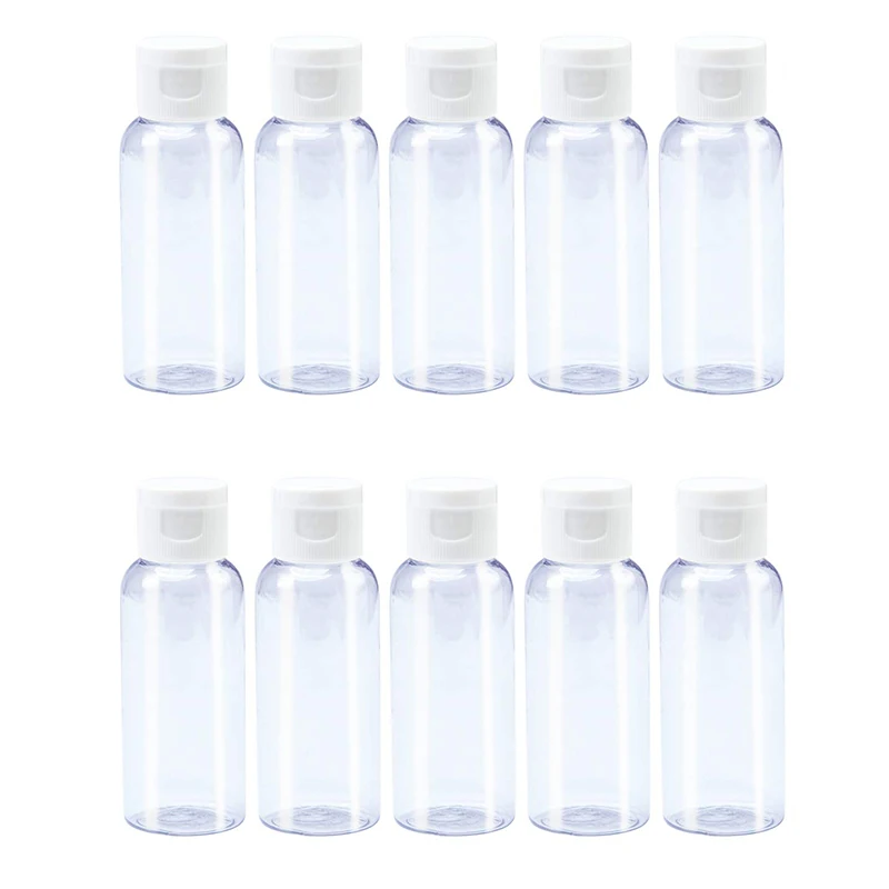 Custom Logo Printing 15ml 30ml 50ml 60ml 70ml 100ml 120ml 250ml PET Plastic Flip Cap Bottle For Shampoo Body Lotion Makeup Tool