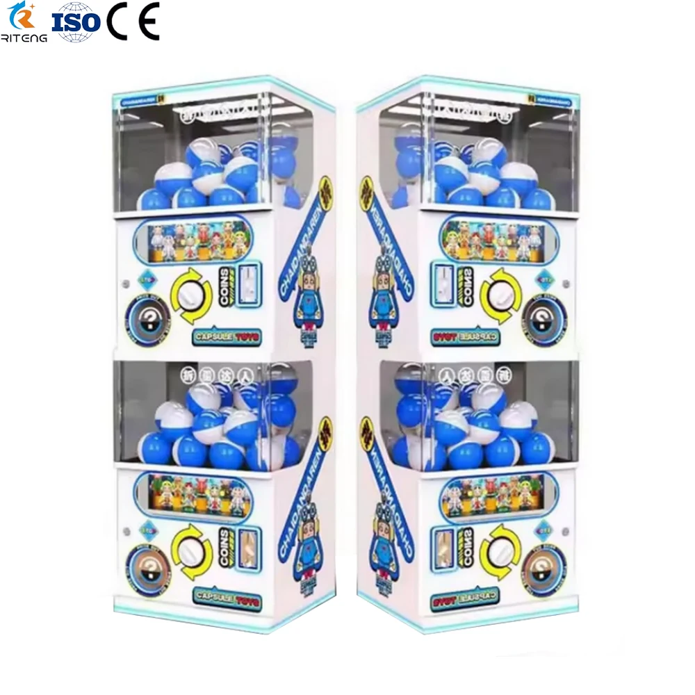 Riteng Coin Operated  Self-Service  Gashapon Prize Game Vending Machine