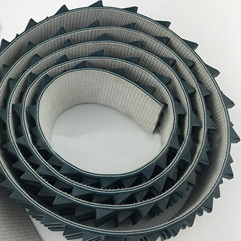 PVC belts for Marble and Ceramic Industries calibration and slab polishing Staggered Saw Tooth PVC belt