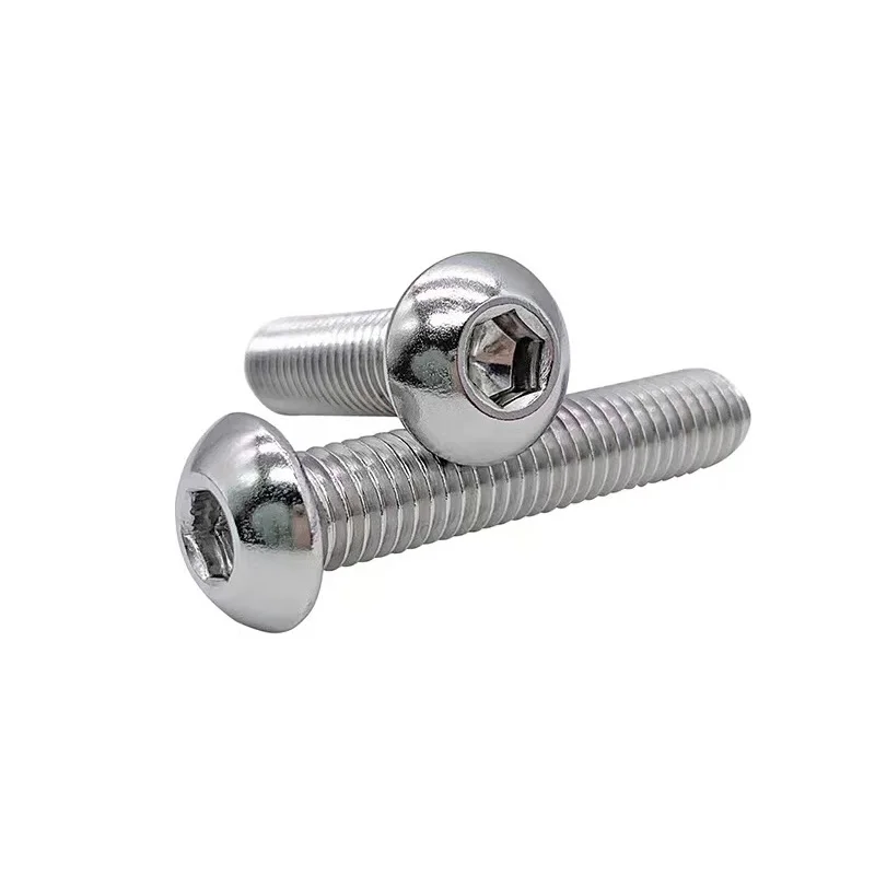 Custom Hexagon Socket Pan Button Head Machine Screw M2 M2.5 M3 M3.5 M4 M5 M6 M8 M10 UNC UNF Stainless Carbon Steel Bolt Fastener