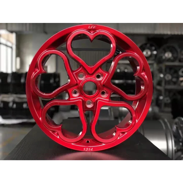 19 inch 5x112 5x114 heart shape forged alloy wheels car rims