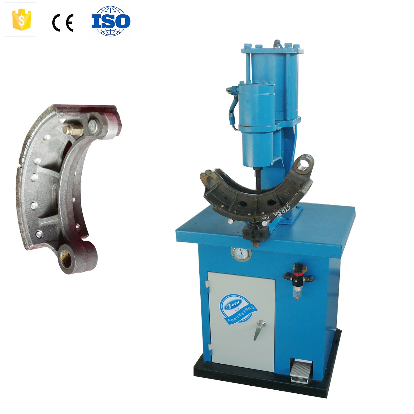 Hydraulic Brake Shoe Lining Riveting Machine for repair Canter