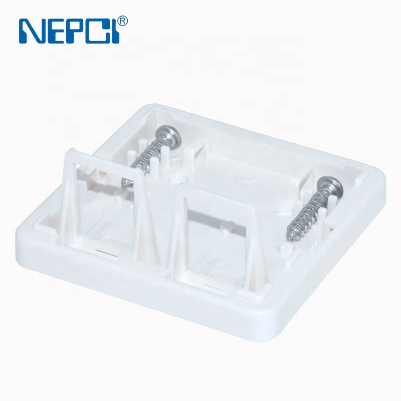 Nepci завод двойной поверхностного монтажа коробка XJY-6117032 2 сетевой порт RJ45 Keystone