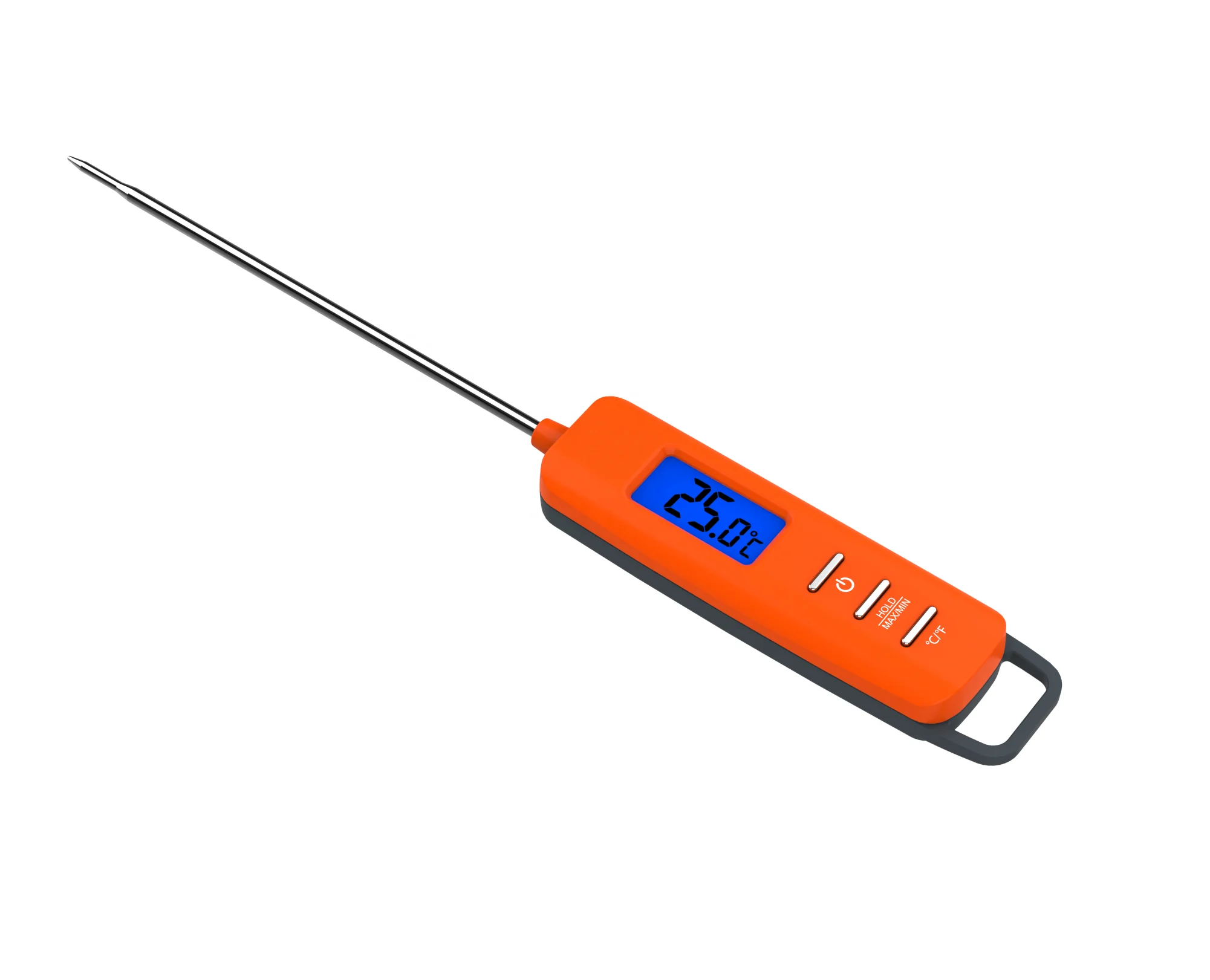 ABS LCD Backlight Display Stainless Steel Probe Kitchen Use Digital Food Thermometer