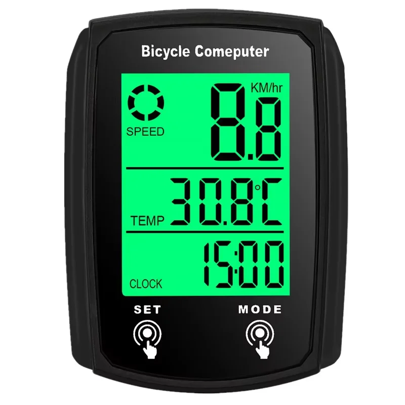 Wireless Bluetooth Bicycle Speedometer Odometer Touch Screen Luminous Wired Code Meter Digital Electronic Bicycle Computer