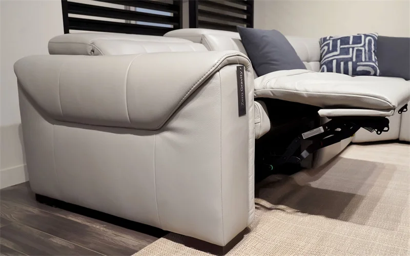 2022 Modern 6 Seater power recliner Modular Corner Sectional leather sofa Living Room Furniture Reversible L Shape Couch Set