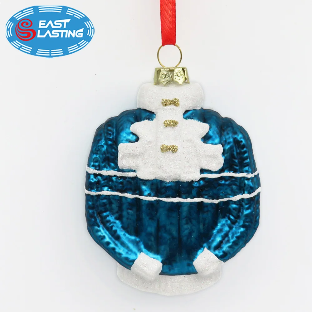 Hand made angle Christmas ornament unique design custom glass figures