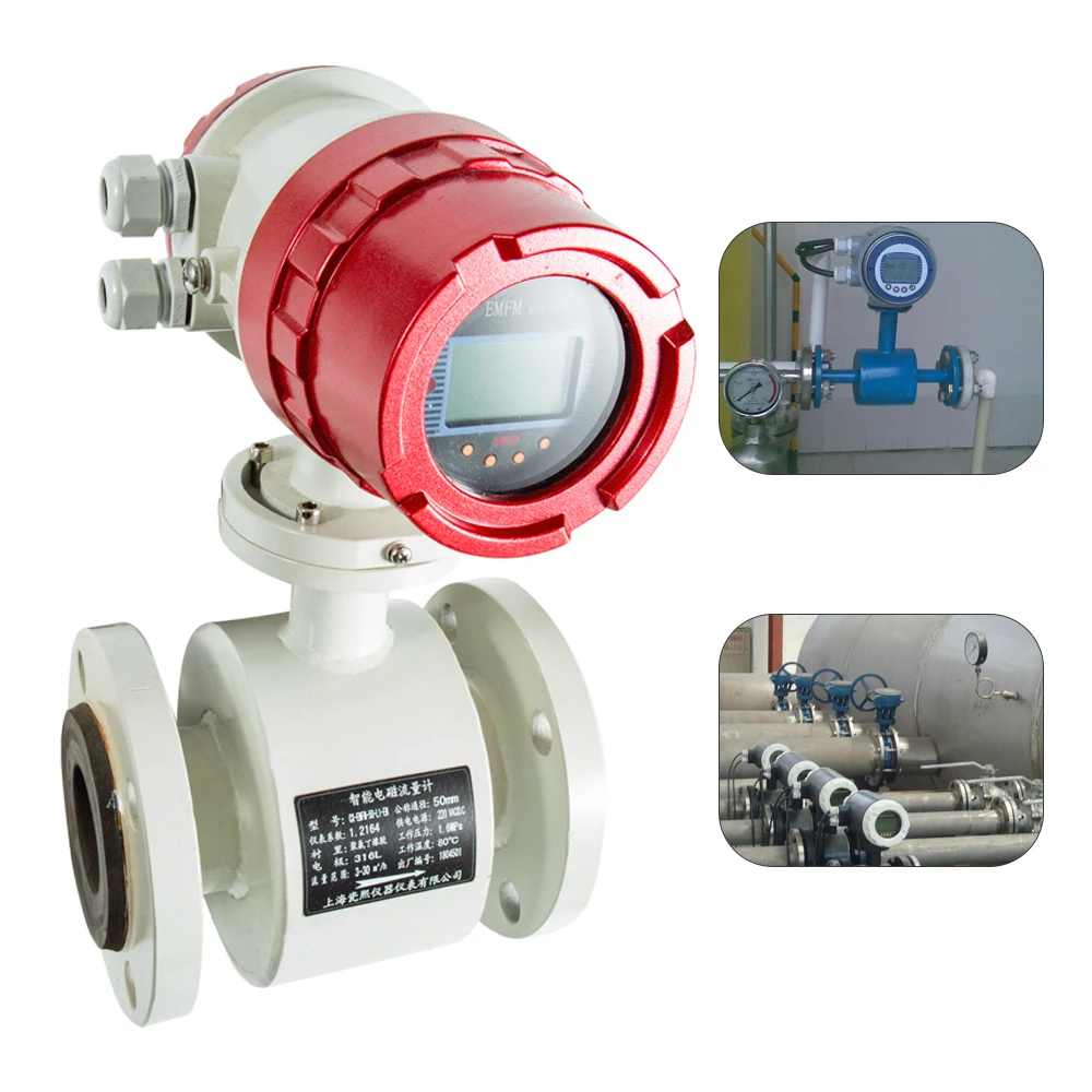 Good Accuracy 0.5% Error Electromagnetic Flow meter Drink Water Flow Meter