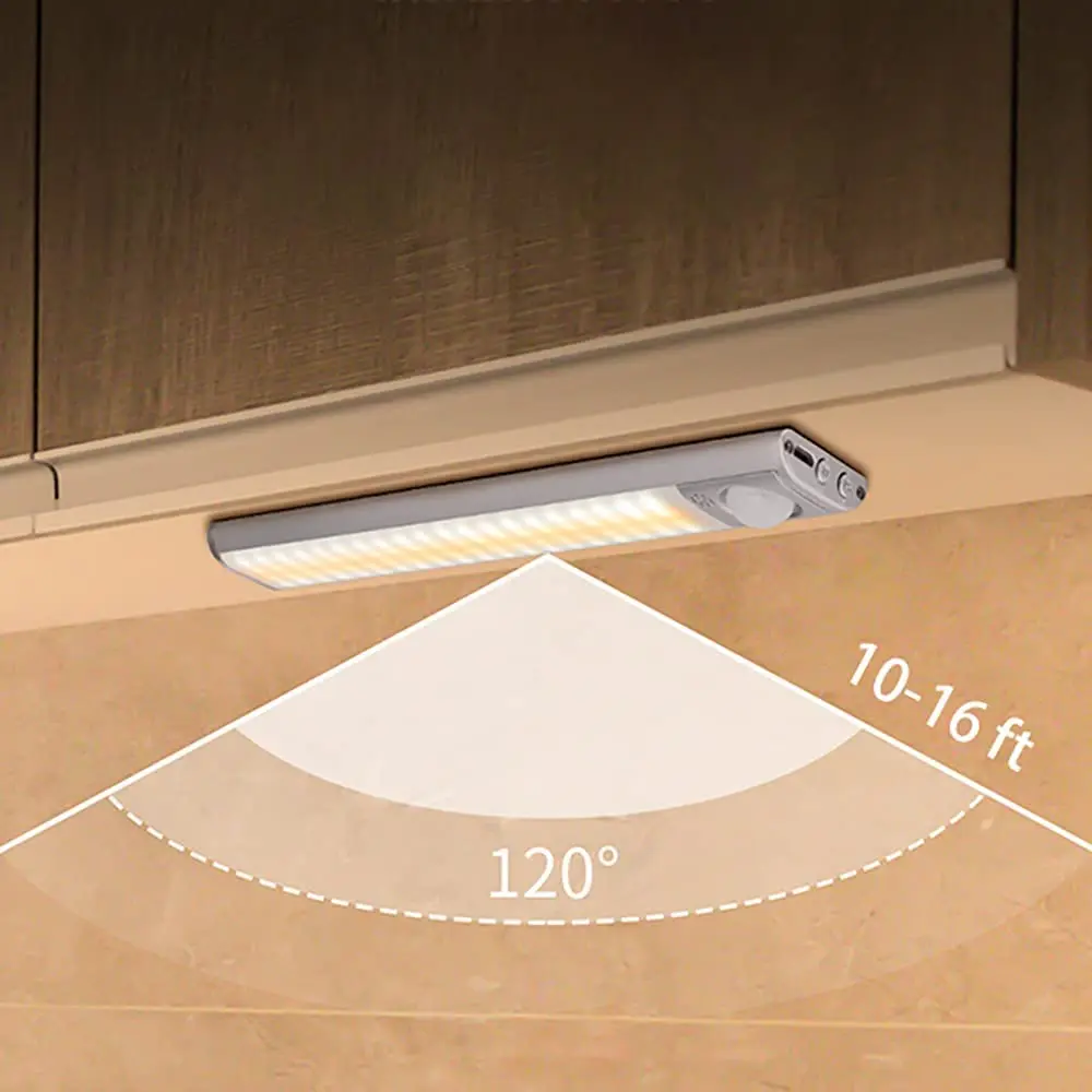 Stepless Dimmable Magnet Auto On/Off Smart Closet Light Motion Sensor for Cabinet Kitchen Stair