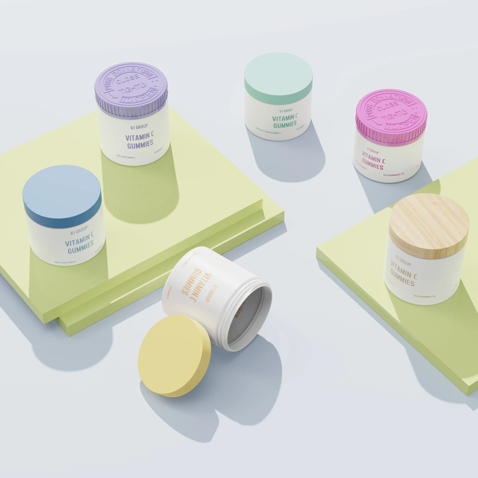 2025 Hot Sell Food Storage Jar With Plastic Lids 6oz 8oz Empty Frosted Cosmetic Jars Plastic Jars For Gummies Cosmetic