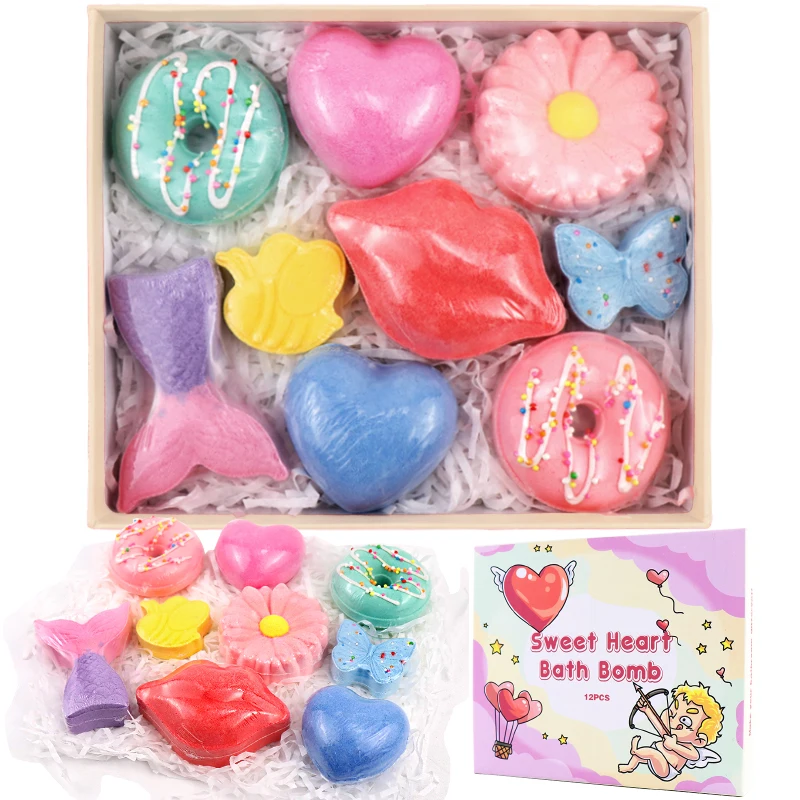 Wholesale Handmade Bath Fizzer Bath Ball Natural Organic Essential Oils Bubble Bath Bombs Set