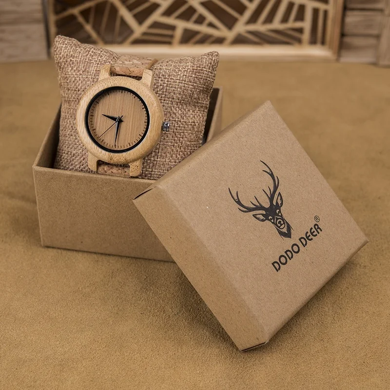 DODO DEER Simple Woman Bracelet Watches Bamboo Wood Watch MIYOTA Round Quartz Wooden High Quality 2023 Men 1 Years 12 Months 1pc