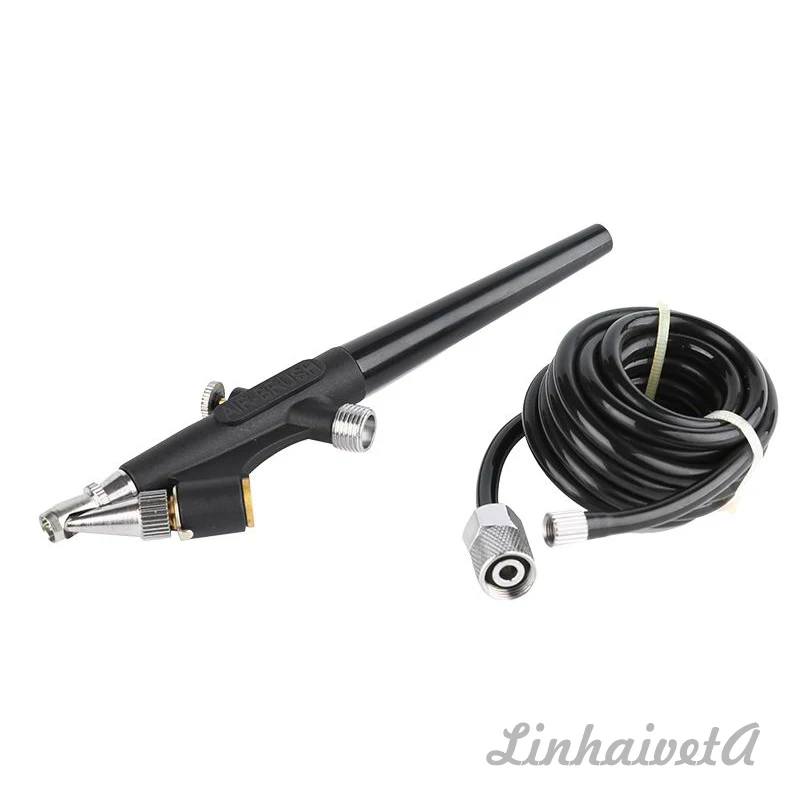 
LinhaivetA Single action hobby airbrush kit mini spray gun air brush set 