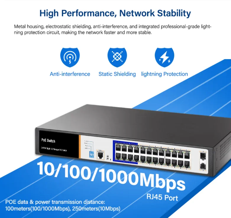 Shenzhen Ethernet промышленный коммутатор 16 24 48 портов